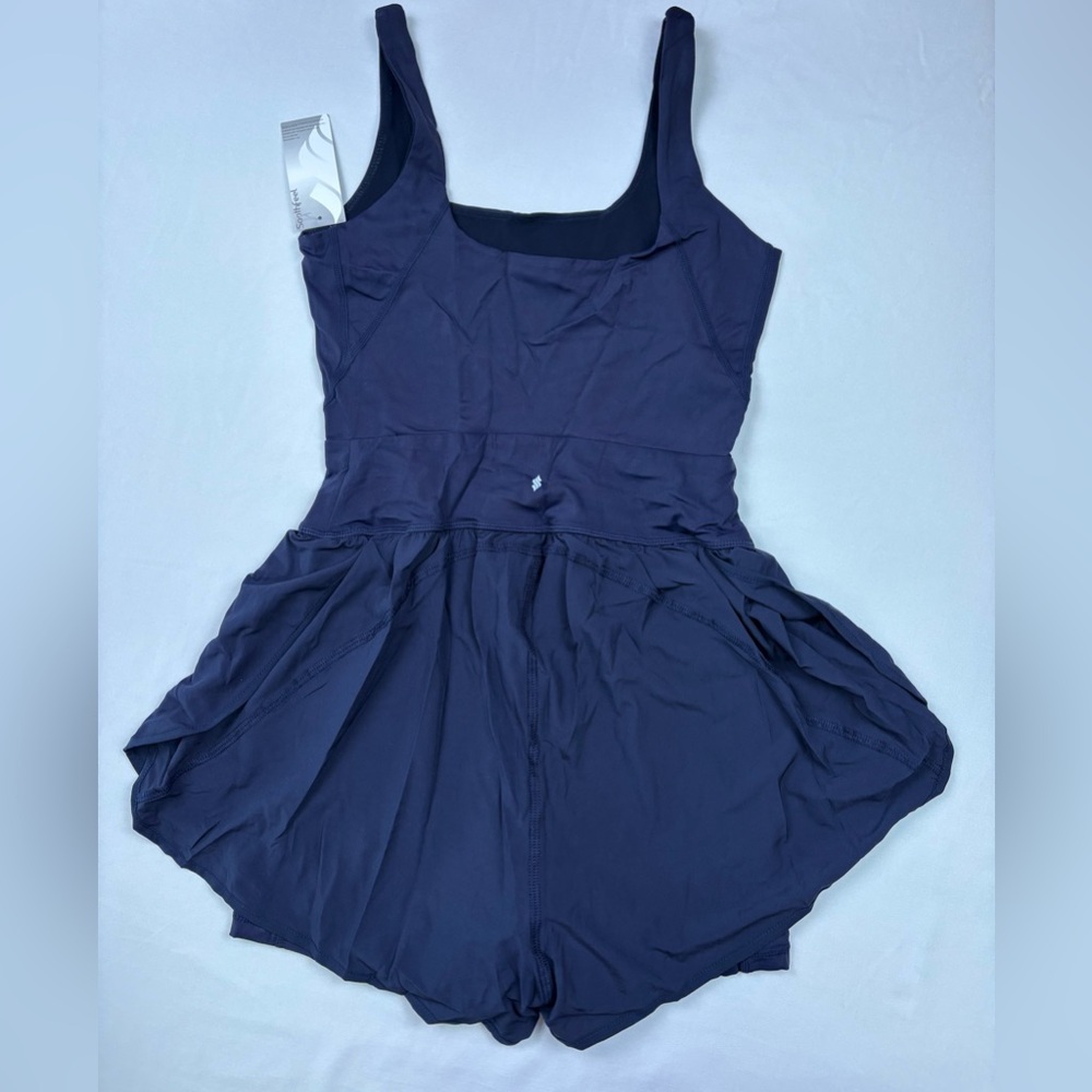 NWT Soothfeel Navy Workout Romper XS Built In Shorts Athletic Activewear - Picture 10 of 11